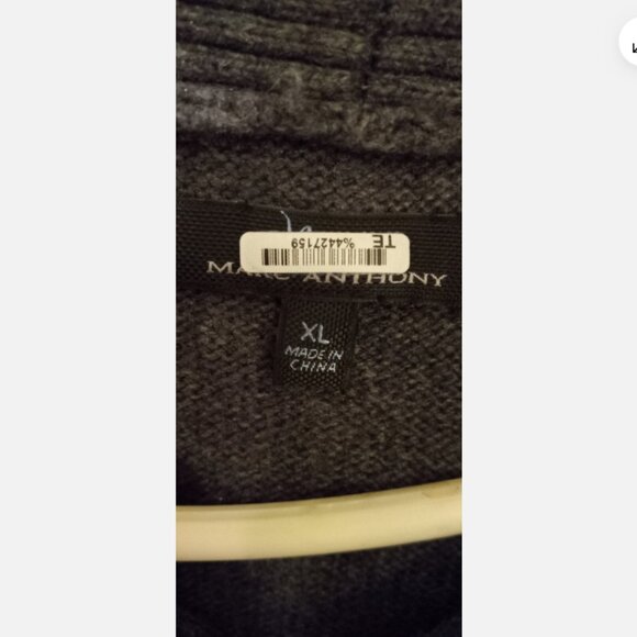 Marc Anthony Men’s XL Sweater Pullover Gray Comfort Knit Casual winter warm - Picture 3 of 3